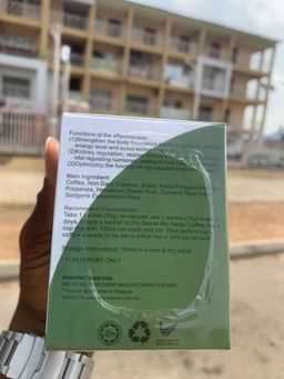 1 Boxes Dr Secret Bio Herbs Coffee for Men-15g x 6 Sachets | Bio Herbs Coffee for Men 