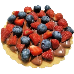 Cheese Tart Nutella with berries 