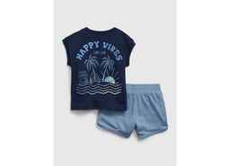 Tank & Mesh Shorts 2 piece Blue