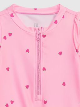 Strawberry Rash Guard Swim one piece