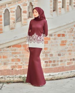 NOA MINI KURUNG - MAROON