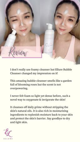 Ellure Tomato Rice Water O₂ Bubble Cleanser 