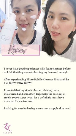 Ellure Tomato Rice Water O₂ Bubble Cleanser 