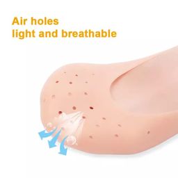 Chaussette silicone Chaussettes de pied anti-sèches, Silicone protéger les semelles talons