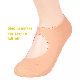 Chaussette silicone Chaussettes de pied anti-sèches, Silicone protéger les semelles talons