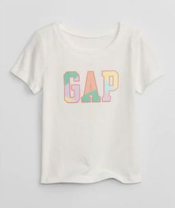 Gap Logo Tee in White Multi