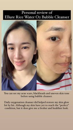 Ellure Tomato Rice Water O₂ Bubble Cleanser 