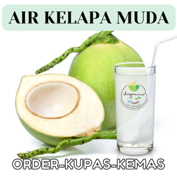 Air Kelapa Muda. No Ice No Sugar.