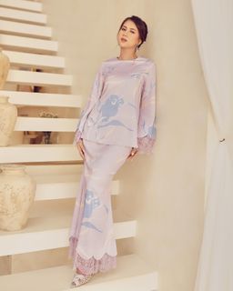  ALEEYA LACE KURUNG - LILAC PINK