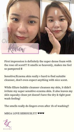 Ellure Tomato Rice Water O₂ Bubble Cleanser 