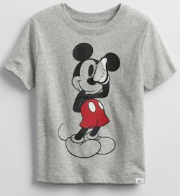 Mickey Mouse Graphic Tee in Gray