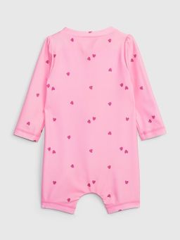 Strawberry Rash Guard Swim one piece