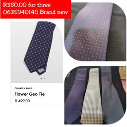 Woolworths mens ties - Price for 3