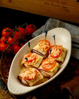 Rollitos de Berenjenas y Gambas - 5 pcs