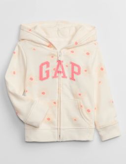 Zip hoodie in Ivory