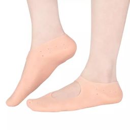 Chaussette silicone Chaussettes de pied anti-sèches, Silicone protéger les semelles talons