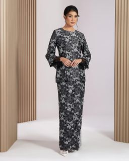 SERENA BAJU KURUNG - BLACK