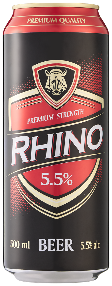 Rhino Beer 5.5%  24 x 500ml Cans