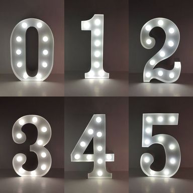 NUMEROS CON LUCES