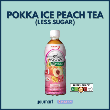 Pokka Ice Peach Tea Less Sugar (Chilled)