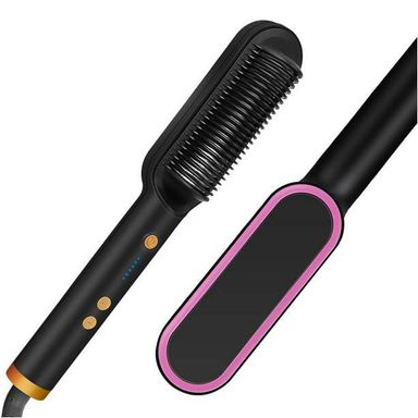 Hair straightening brush