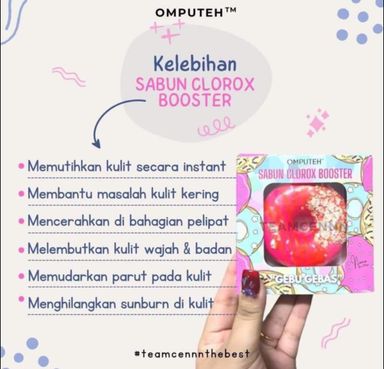 SABUN DONAT OMPUTEH CLOROX BOOSTER