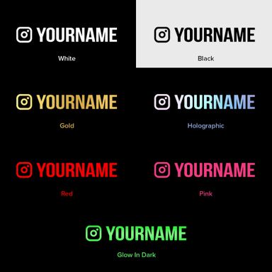 Instagram / TikTok / Facebook Decal (1pc)