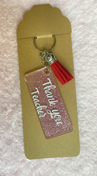 Personalised Keychain - Thank you Teacher