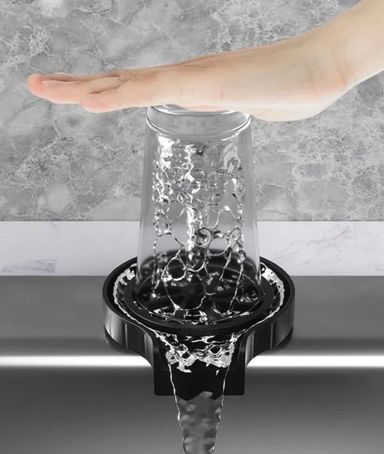 Automatic Glass Rinser Faucet Bottle Washer Cup Cleaner For Sink Attachment