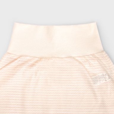 Merebe Cotton Mesh Set - Pink with Striped 