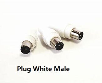 TV-401M (EVO TV Plug White Male)