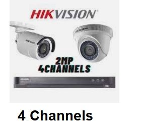 CCTV 4 Channel Package HikVision  2MP