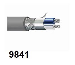 9841 24AWG 2-Conductor Low Capacitance Computer EIA RS-485 Cable