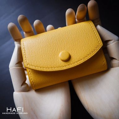 Key Case in yellow goatskin