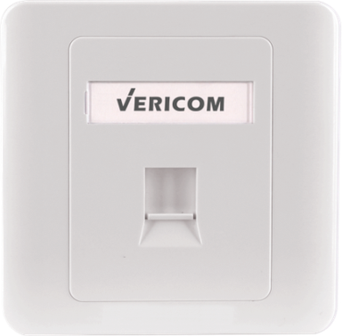 VERICOM SINGLE GANG FACEPLATE