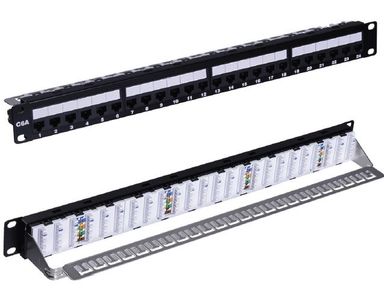 PP-N1024-C6 (EVO 19" 1u 24 Port Cat 6 UTP Patch Panel)