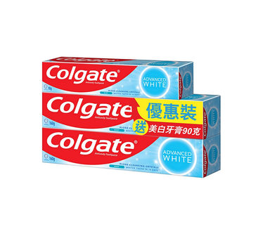 Colgate Advance White  Jumbo Tooth Paste(2 x 160 GM + 1 x 90 GM)