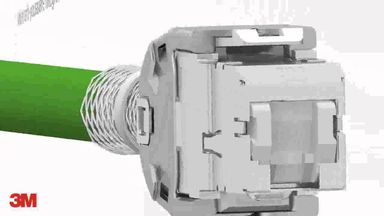 VOL-OCK6A-S (3M Volition Cat 6A FTP One-Click RJ45 Tooless Jack)