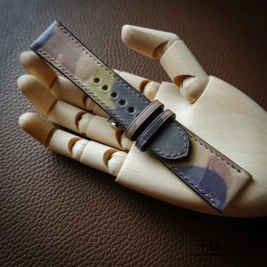 Camouflage Leather Watch Straps