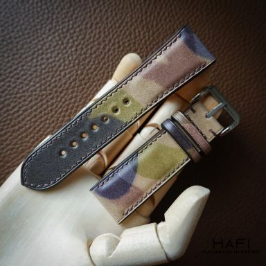 Camouflage Leather Watch Straps