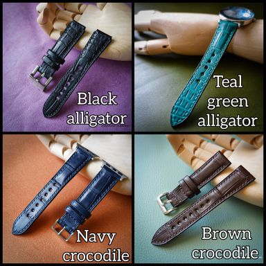 Exotic Skins Watch Straps - 4 colors