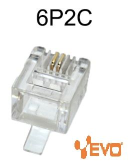 PB-S30062 (EVO RJ11 Modular Plug 6P2C UTP(100pcs/bag))