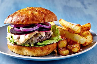 Burger and Chips