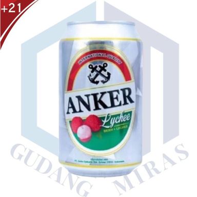 BEER ANKER LYCHEE CAN BIR PUTIH RASA LECI PU TAO CHEE CHIEW SPARKLING GRAPE SODA BEER WINE SODA ANGKER 