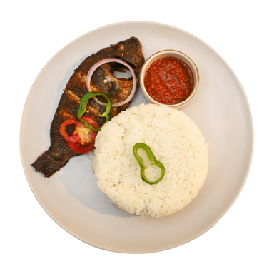 Tilapia Fish With Rice