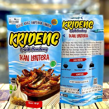 (PAWON INAQ) KRIPIK DENDENG IKAN LENTERA 60GR