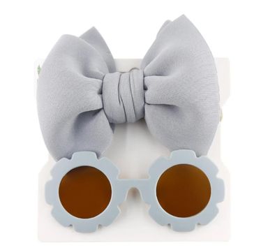 Flower/Wheel Sunglass w/Headband Set