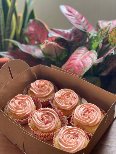 Rose Lychee Cupcake