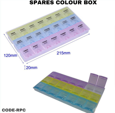 Spares colour box