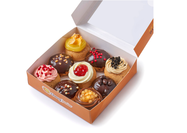 Box of 9 Petite (Bite Size) Assorted Cream Puffs